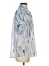 DKNY Blue Short Sleeve Blouse Size M - photo 4