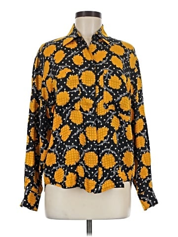 Anne Klein II Long Sleeve Silk Top (view 1)