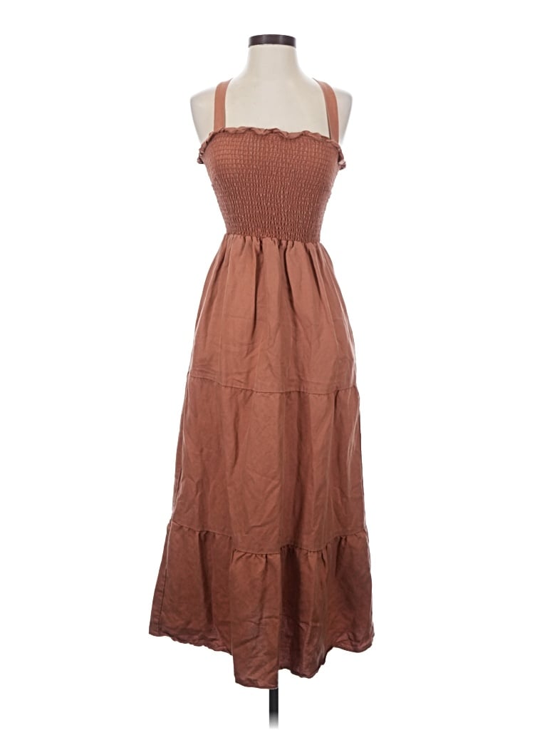 Pre-owned Vetta Casual Dress In Brown