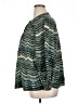 Cato 100% Polyester Chevron-herringbone Teal Long Sleeve Blouse Size 14 - photo 5