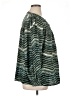 Cato 100% Polyester Chevron-herringbone Teal Long Sleeve Blouse Size 14 - photo 4