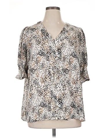 Jones New York Short Sleeve Blouse (view 1)