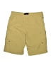 Lands' End 100% Nylon Solid Yellow Cargo Shorts Size 14 - 16 Husky - photo 2