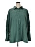 Torrid Solid Green Long Sleeve Blouse Size 1X (1) - photo 1