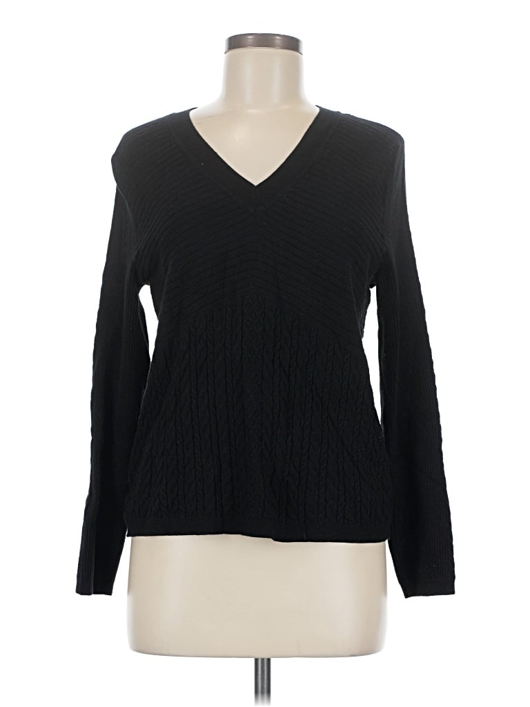 Pre-owned Cabi Pullover Sweater In Black