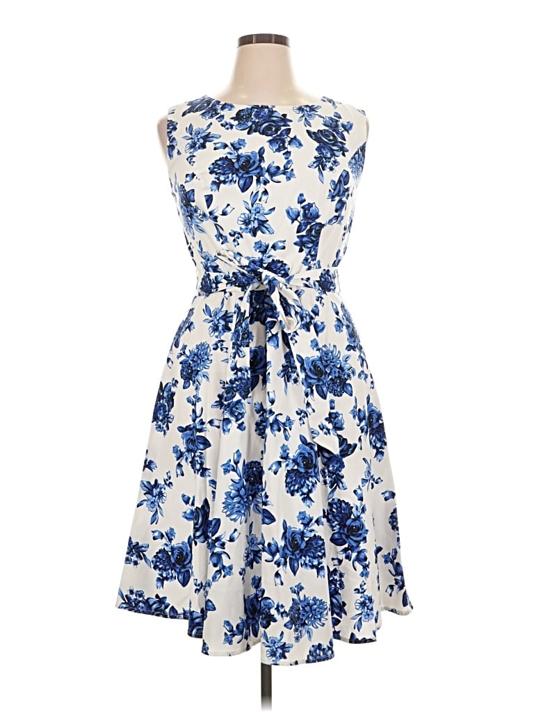 Pre-owned Assorted Brands Casual Dress In Blue