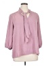 Willi Smith 100% Polyester Purple 3/4 Sleeve Blouse Size XL - photo 1
