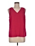 Nine West 100% Polyester Red Sleeveless Blouse Size M - photo 1