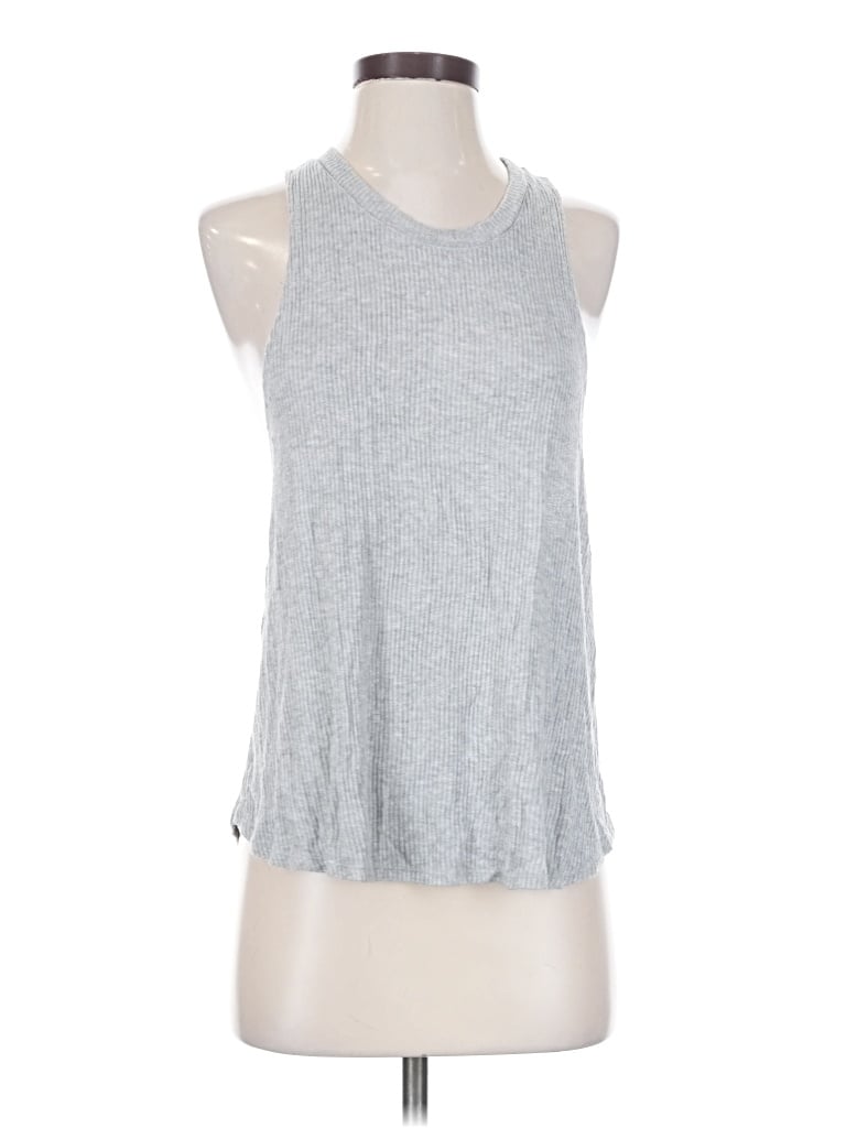 Pre-owned Eberjey Tank Top Silver Halter Neckline Tops