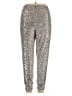 Cable & Gauge Metallic Silver Casual Pants Size XL - photo 2
