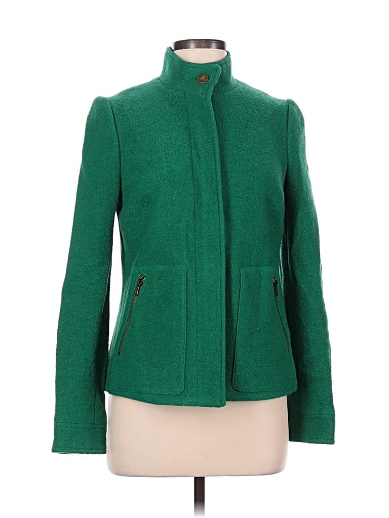 Pre-owned Boden Wool Coat In Green