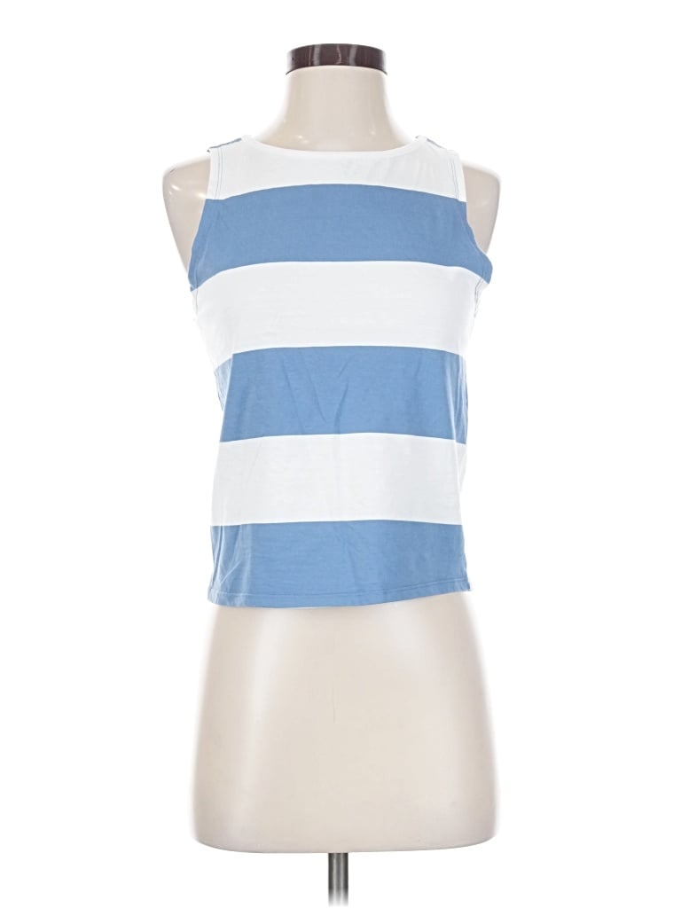 Pre-owned Chaser Sleeveless Top Blue Halter Neckline Tops