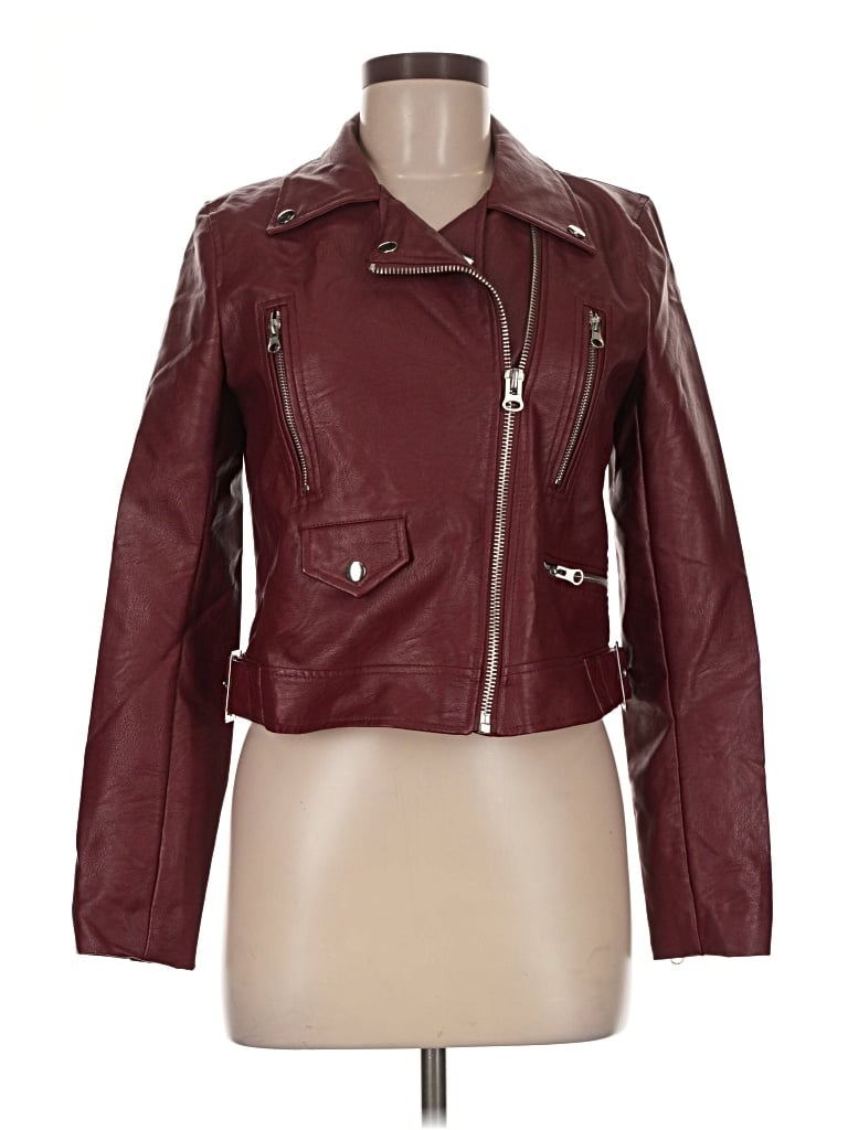 Pre-owned Love Tree Jacket In Burgundy