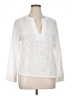 Unbranded 100% Polyester Ivory Long Sleeve Blouse Size XL - photo 1