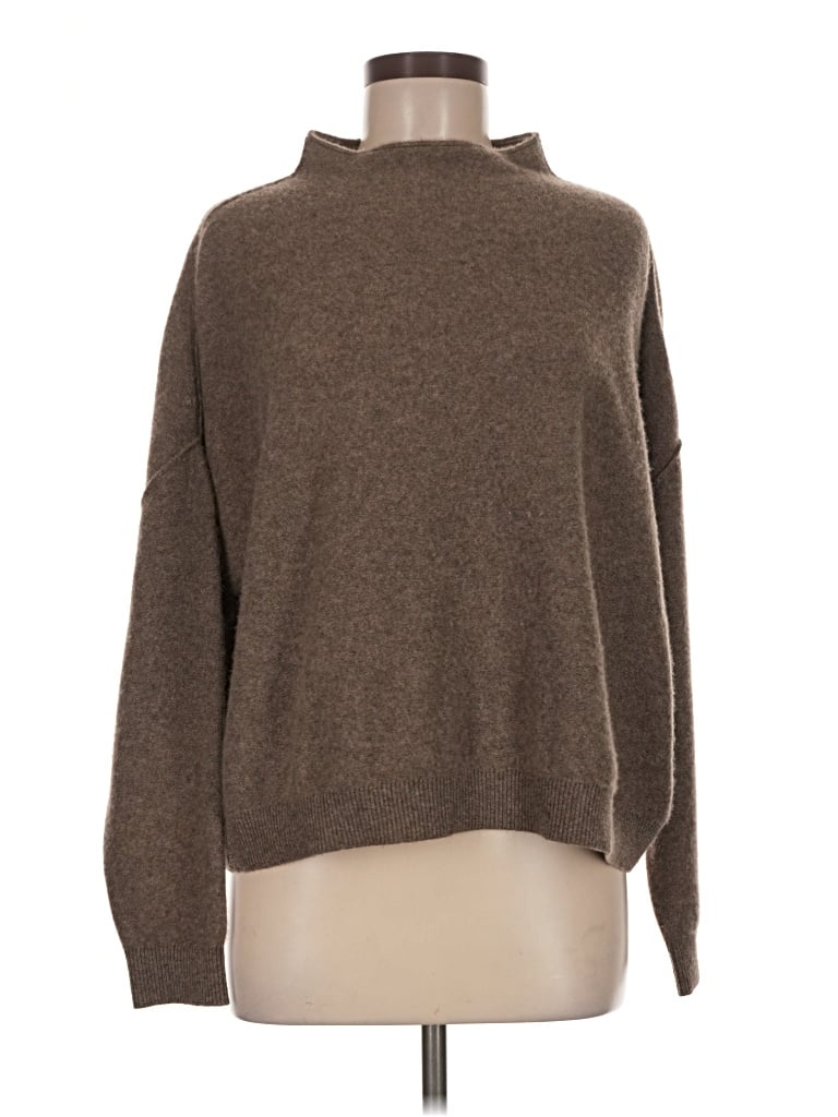 Pre-owned Pilcro Cashmere Pullover Sweater In Brown