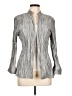 Chico's Metallic Gray Blazer Size Lg (2) - photo 1