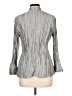 Chico's Metallic Gray Blazer Size Lg (2) - photo 2