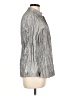 Chico's Metallic Gray Blazer Size Lg (2) - photo 4