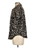 Fred David Animal Print Black Short Sleeve Blouse Size L - photo 5