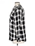 Sanctuary 100% Rayon Plaid Gray Long Sleeve Button-Down Shirt Size XL - photo 5