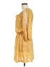 Cure 100% Polyester Paisley Yellow Casual Dress Size M - photo 5