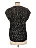 Monday Fun 100% Polyester Black Short Sleeve Blouse Size L - photo 2