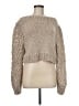 LoveShackFancy Metallic Tan Wool Pullover Sweater Size M - photo 1