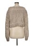 LoveShackFancy Metallic Tan Wool Pullover Sweater Size M - photo 2