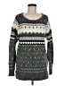 American Eagle Outfitters Print Gray Pullover Sweater Size M - photo 1