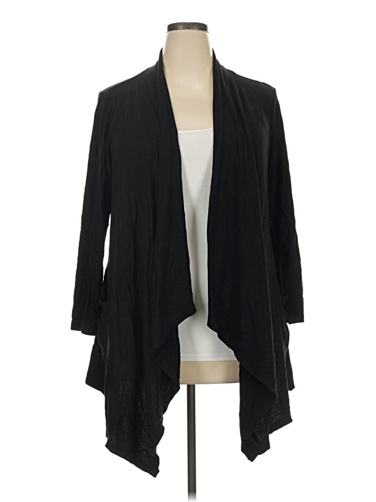 Pre-owned Bobeau Cardigan Sweater In Black