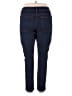 Express Jeans 100% Spandex Solid Blue Jeans Size 18 - photo 2