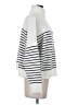 MNG Stripes White Turtleneck Sweater Size S - photo 4