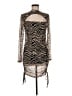 Forever 21 Animal Print Silver Cocktail Dress Size M - photo 1