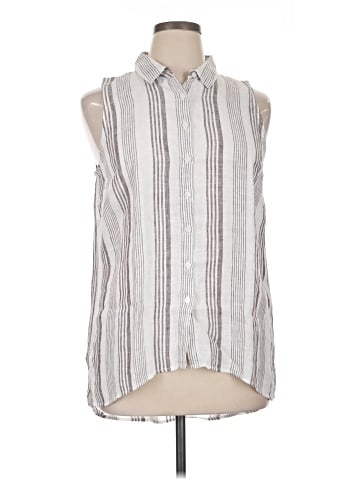 Garnet Hill Sleeveless Button-Down Shirt (view 1)