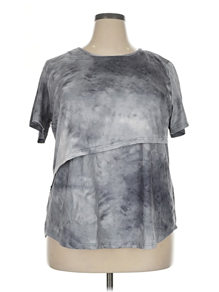 Pre-owned Ekouaer Short Sleeve T-shirt In Gray