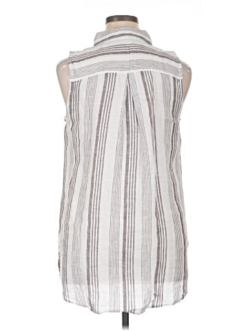 Garnet Hill Sleeveless Button-Down Shirt (view 2)