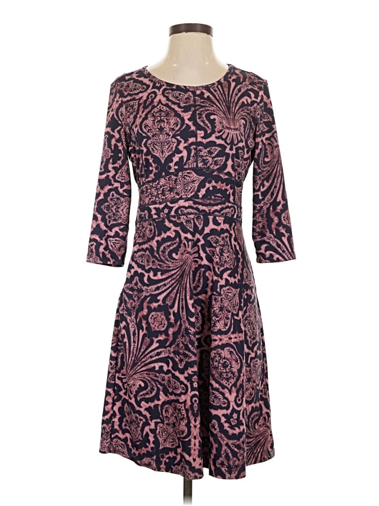Pre-owned Title Nine Casual Dress In Burgundy