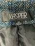 Kasper Tweed Teal Blue Blazer Size 10 - photo 6