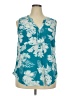 Torrid Teal Sleeveless Blouse Size 2X Plus (2) - photo 1