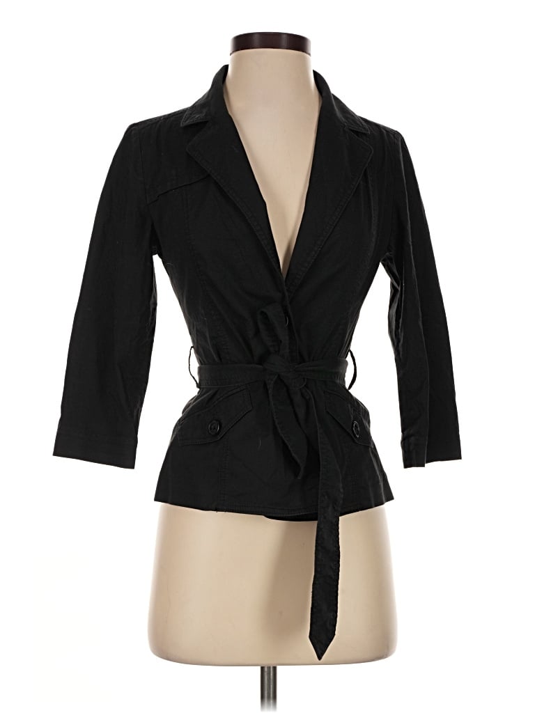 Pre-owned Express Trenchcoat In Black