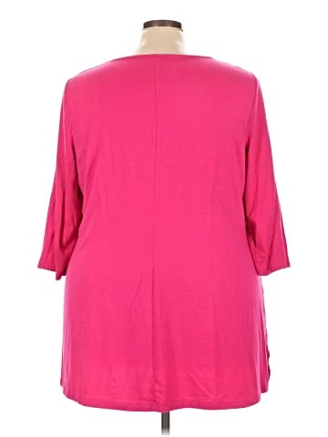 Just My Size 3/4 Sleeve Top (view 2)