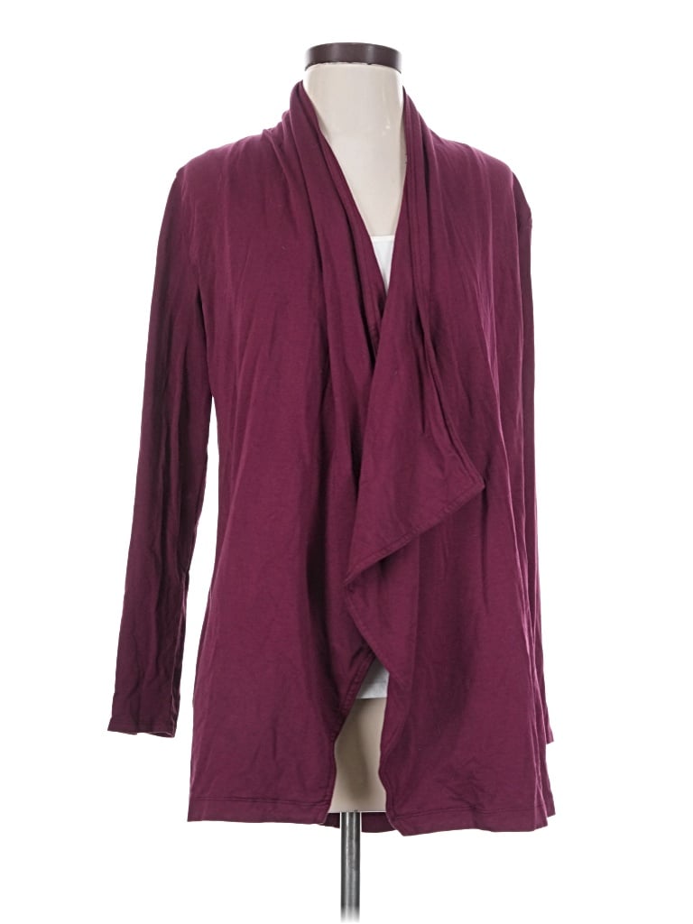 Pre-owned Mod-o-doc Cardigan Sweater In Burgundy