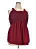 Unbranded 100% Polyester Burgundy Sleeveless Blouse Size 2X - photo 1