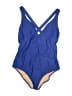 J.Crew Solid Blue One Piece Swimsuit Size 12 - photo 1