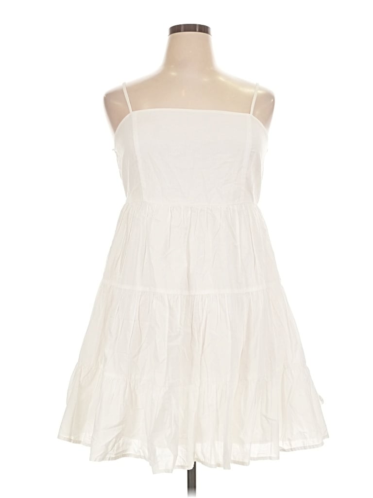 Pre-owned Blue Rain Cocktail Dress In White