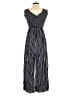 Aqua Stripes Black Jumpsuit Size S - photo 2