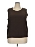Milano Brown Sleeveless Top Size 2X - photo 1