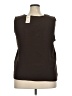 Milano Brown Sleeveless Top Size 2X - photo 2