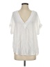 Thread White Short Sleeve Blouse Size S - photo 1
