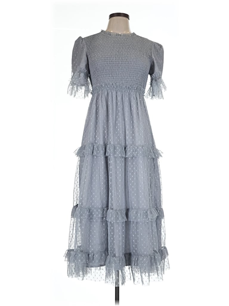 Pre-owned Baltic Born Casual Dress In Gray